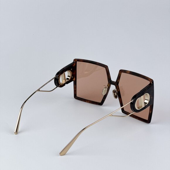Dior 30MONTAIGNE SU CD40030U 53Y 26L0 BRAND NEW Sunglasses Havana Brown Square - Picture 6 of 12